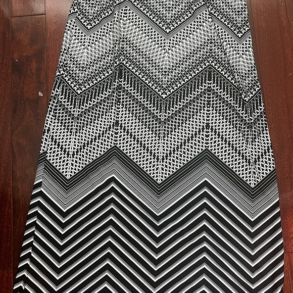 Apt. 9 Black and White A-Line Maxi Skirt - Picture 2 of 5